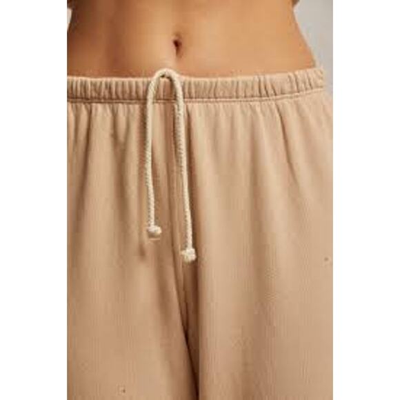 Perfect White Tee Johnny Sweatpants Medium Sand Dune Tan French Terry B25-john - Picture 2 of 8